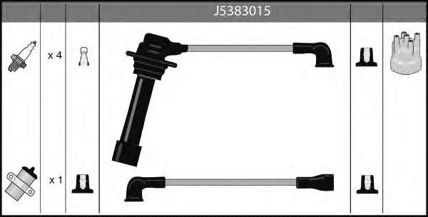 ZX1418140 Mazda fios de alta voltagem, kit