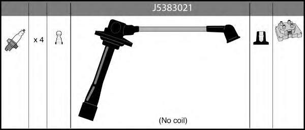 J5383021 Nipparts fios de alta voltagem, kit