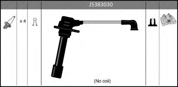 J5383030 Nipparts fios de alta voltagem, kit