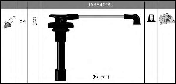 J5384006 Nipparts fios de alta voltagem, kit