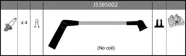 Fios de alta voltagem, kit para Mitsubishi Colt (C5A)