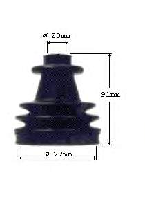 300564 Loebro bota de proteção externa de junta homocinética do semieixo dianteiro