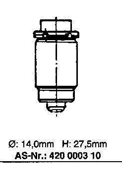 420 0003 10 LUK гидрокомпенсатор (гидротолкатель, толкатель клапанов)