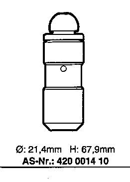 420 0014 10 LUK гидрокомпенсатор (гидротолкатель, толкатель клапанов)