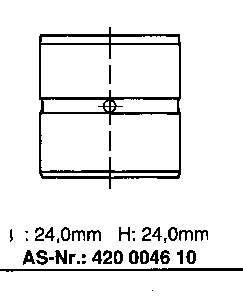 058109309F VAG Compensador hidrâulico (empurrador hidrâulico), empurrador de válvulas