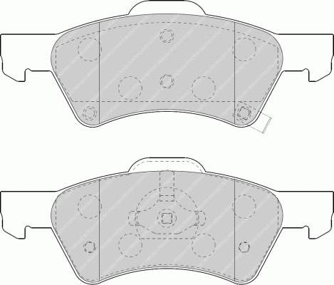 K05135258AA Fiat/Alfa/Lancia sapatas do freio dianteiras de disco