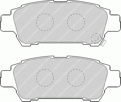 FDB1530 Ferodo sapatas do freio traseiras de disco
