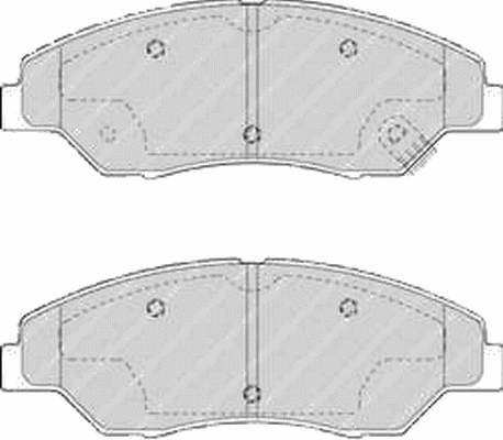 FDB1536 Ferodo sapatas do freio dianteiras de disco