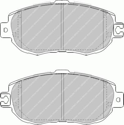 Передние тормозные колодки FDB1558 Ferodo
