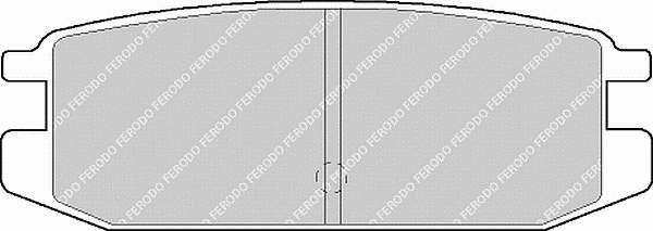 Sapatas do freio dianteiras de disco PP593AF Japan Parts