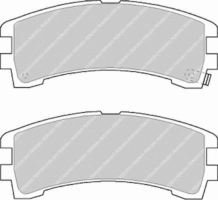 fdb1029 Ferodo sapatas do freio traseiras de disco