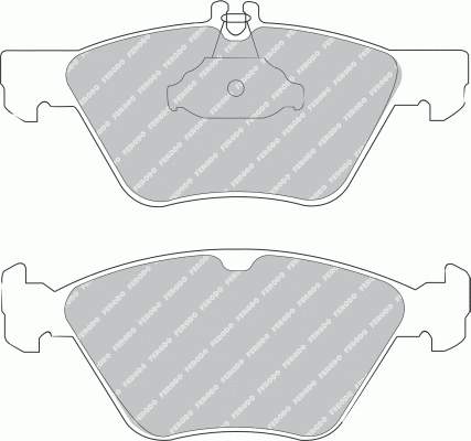 FDB1050 Ferodo sapatas do freio dianteiras de disco
