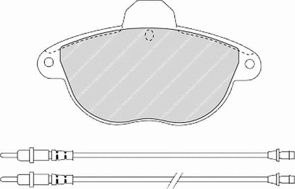 Передние тормозные колодки FDB1069 Ferodo