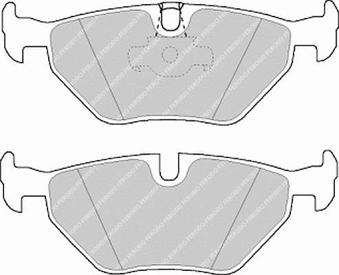 FDB1075 Ferodo sapatas do freio traseiras de disco