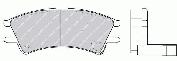 Sapatas do freio dianteiras de disco para Hyundai Atos (MX)