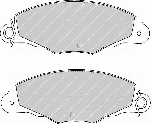 Передние тормозные колодки FDB1114 Ferodo