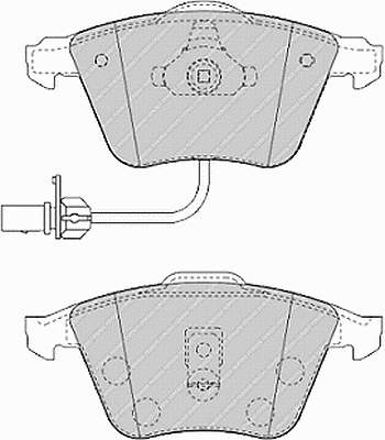 ADV184265 Blue Print sapatas do freio dianteiras de disco