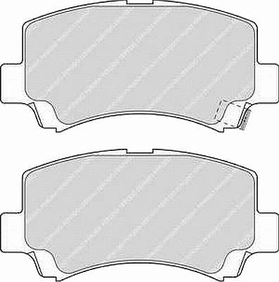 FDB1421 Ferodo sapatas do freio dianteiras de disco