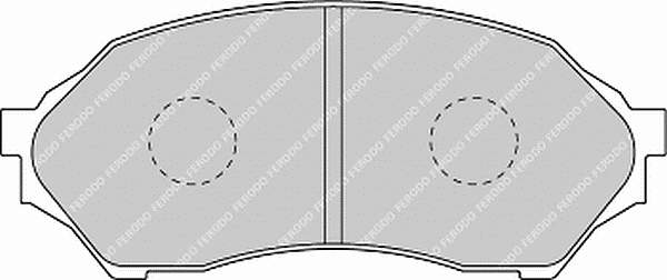 FDB1455 Ferodo sapatas do freio dianteiras de disco