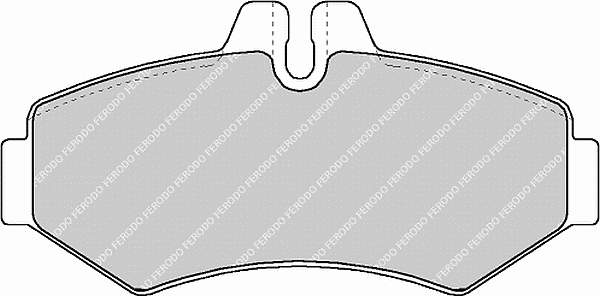 FVR1306 Ferodo sapatas do freio traseiras de disco