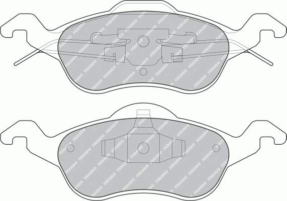 TAR1318 Ferodo передние тормозные колодки