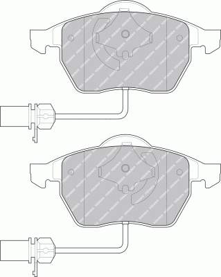 Sapatas do freio dianteiras de disco para Audi A6 (4B, C5)