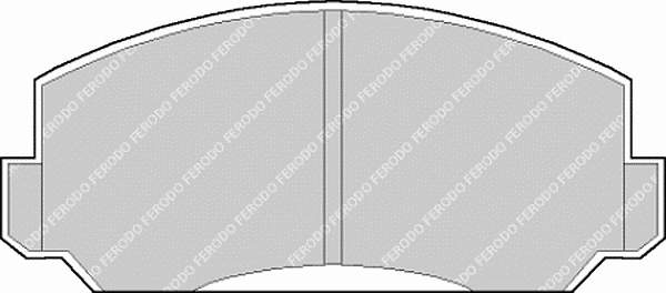 Передние тормозные колодки FDB152 Ferodo