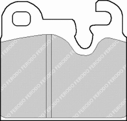 fdb162 Ferodo sapatas do freio traseiras de disco
