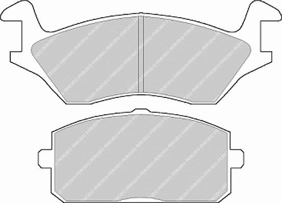 fdb193 Ferodo sapatas do freio dianteiras de disco