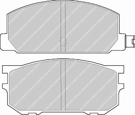 FDB219 Ferodo sapatas do freio dianteiras de disco