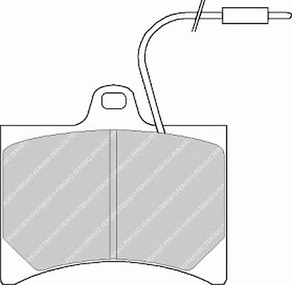 fdb253 Ferodo sapatas do freio dianteiras de disco