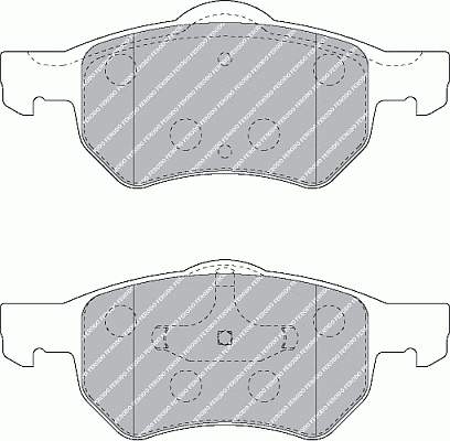 Sapatas do freio dianteiras de disco para Chrysler Voyager (RG, RS)