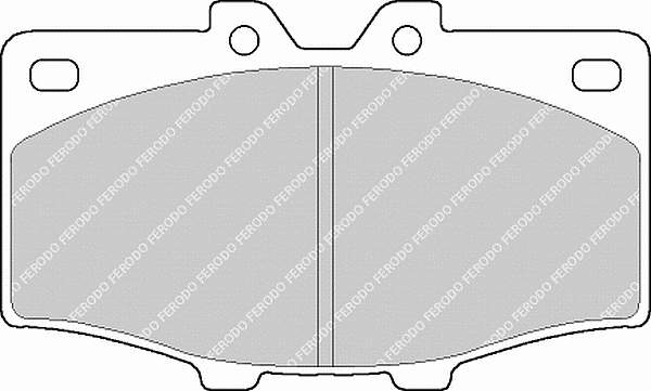 FDB288 Ferodo sapatas do freio dianteiras de disco