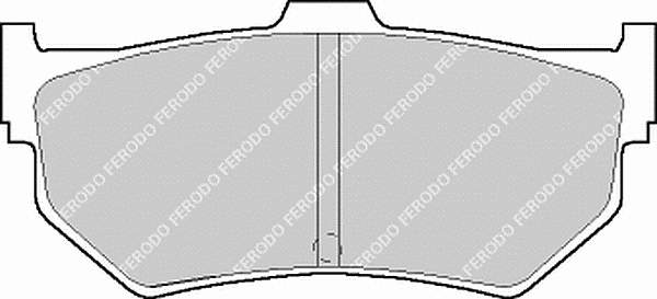 FDB301 Ferodo sapatas do freio traseiras de disco