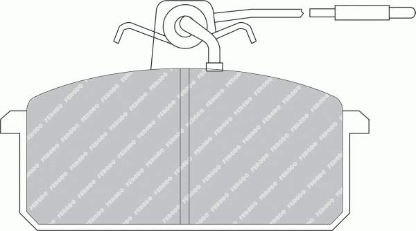 82203073 Fiat/Alfa/Lancia sapatas do freio dianteiras de disco