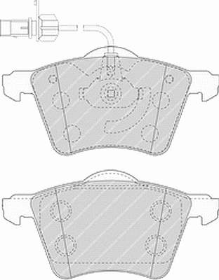 Передние тормозные колодки FVR1484 Ferodo