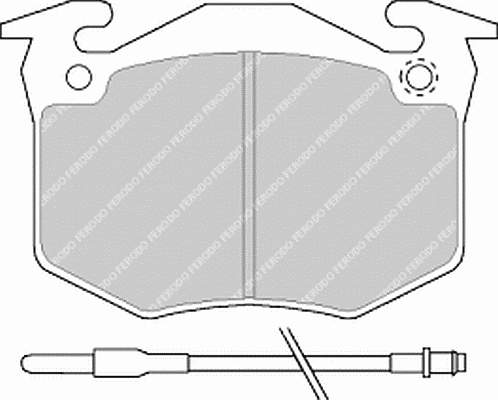 FDB402 Ferodo sapatas do freio dianteiras de disco
