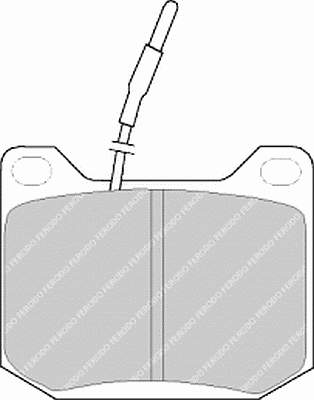 FDB42 Ferodo sapatas do freio dianteiras de disco