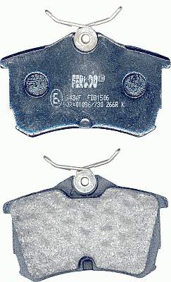 FDB1506 Ferodo sapatas do freio traseiras de disco