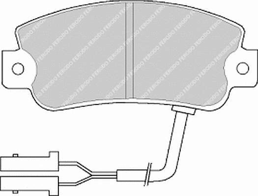 FDB442 Ferodo sapatas do freio dianteiras de disco