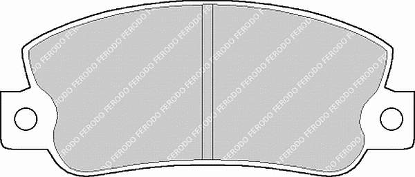 FDB456 Ferodo sapatas do freio traseiras de disco