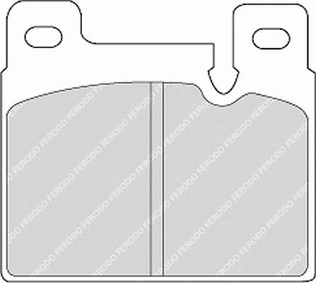 Передние тормозные колодки FDB458 Ferodo