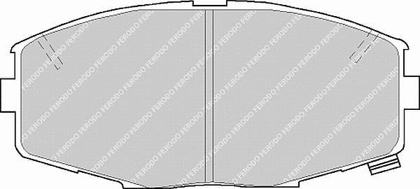 FDB476 Ferodo sapatas do freio dianteiras de disco