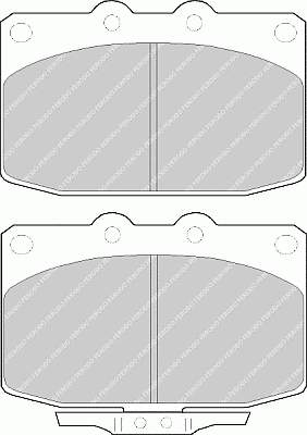 ADM54229 Blue Print sapatas do freio dianteiras de disco