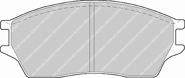 fdb488 Ferodo sapatas do freio dianteiras de disco