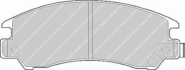 fdb489 Ferodo sapatas do freio dianteiras de disco