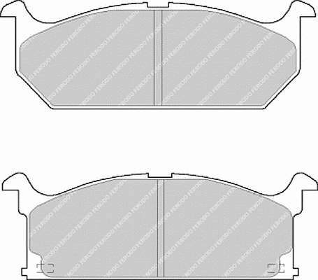 Sapatas do freio dianteiras de disco FDB528 Ferodo