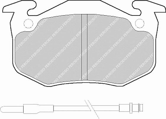 Передние тормозные колодки FDB537 Ferodo