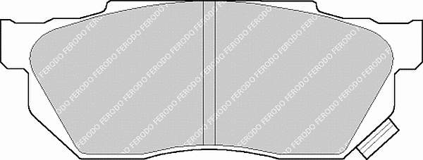 FDB585 Ferodo sapatas do freio dianteiras de disco