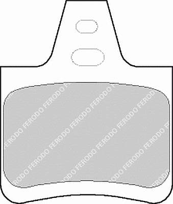 FDB615 Ferodo sapatas do freio traseiras de disco